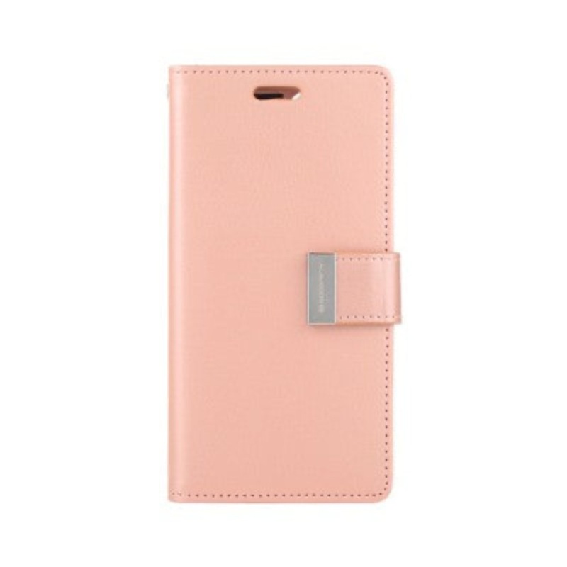 Goospery Rich Diary for iPhone 16 Pro – Rose Gold Phonnic
