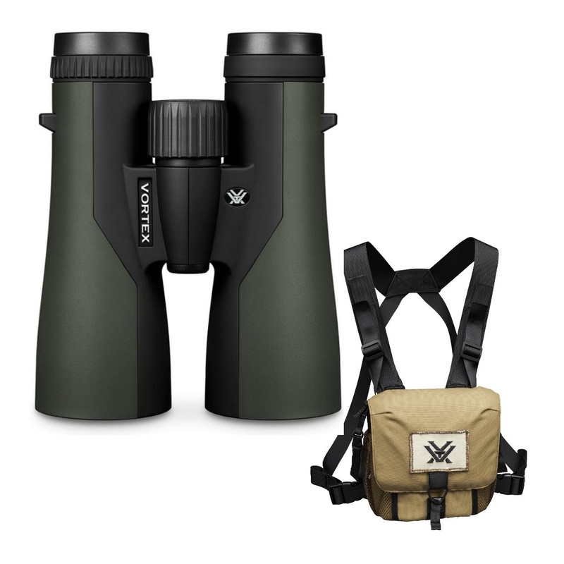 Vortex 12×50 Crossfire HD Roof Prism Binoculars with GlassPak Harness Case