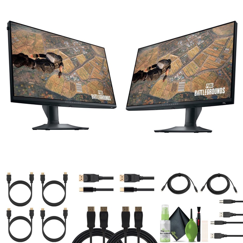 2 x Alienware – AW2523HF + 2 x USB Printer Cable + More