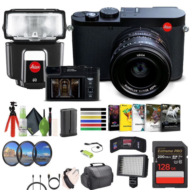 Leica Q3 Compact Digital Camera, 60MP Full-Frame BSI CMOS Sensor Bundle