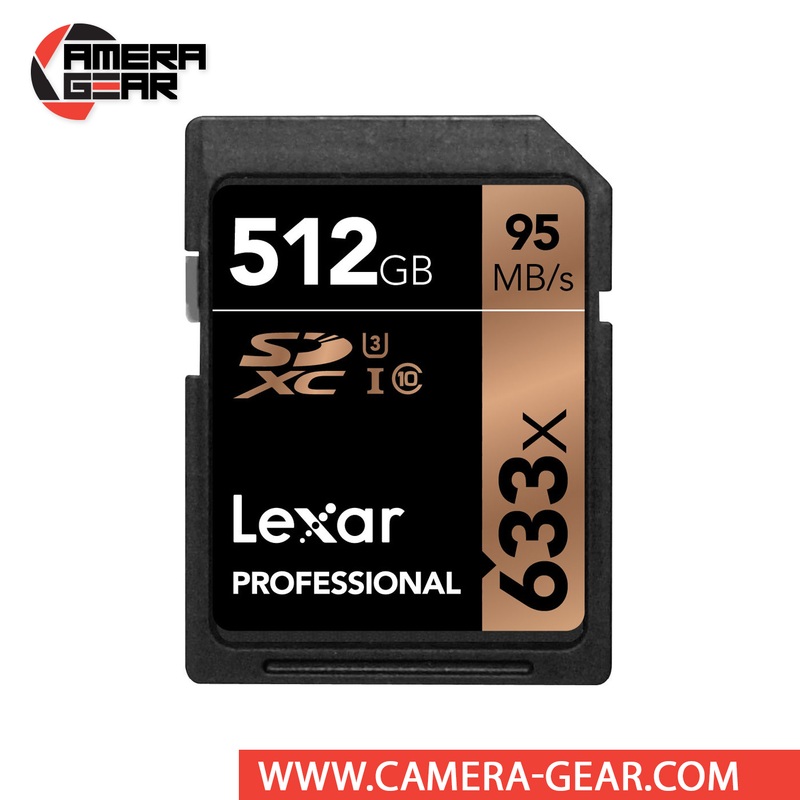 Lexar 512GB Professional 633x UHSI SDXC Memory Card