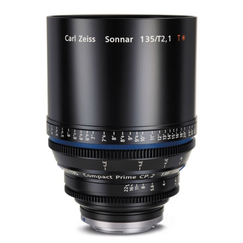 Zeiss CP.2 135mm/T2.1 Feet Compact Prime Cine Lens for Canon EF Mount
