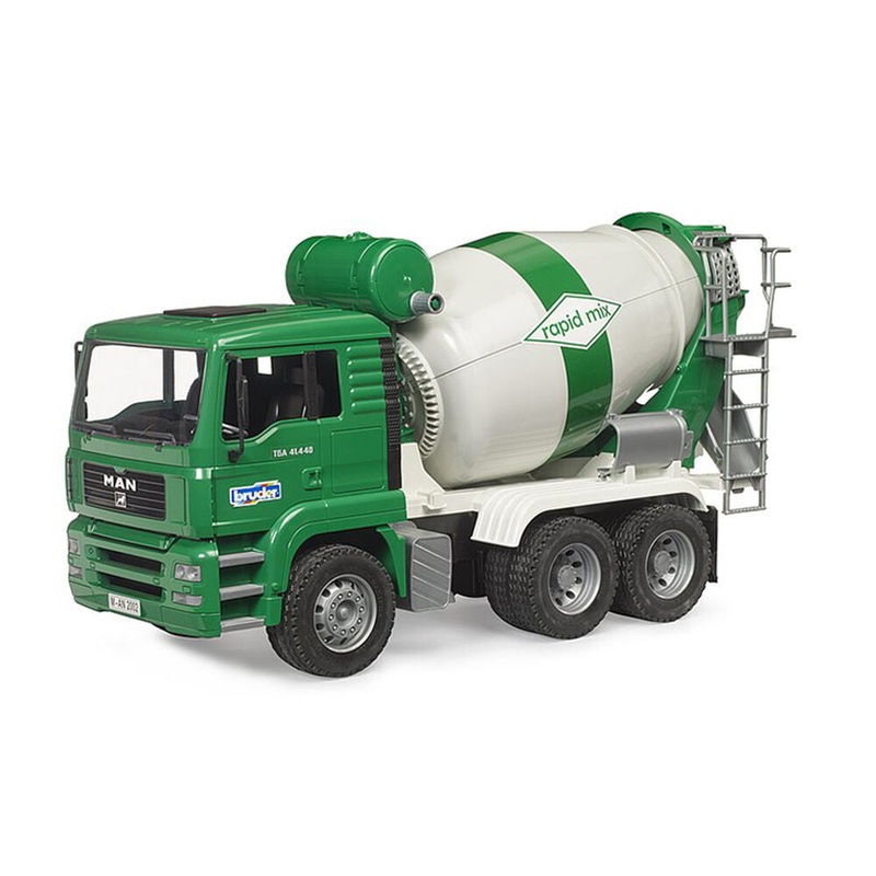 Bruder 1:16 Scale MAN TGA Cement Mixer Truck Rapid Mix Model Toy Above Toys