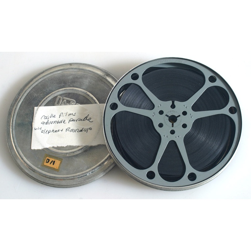 WILD ELEPHANT ROUNDUP, ADVENTURE PARADE 8MM SHORT FILM BY CASTLE FILMS