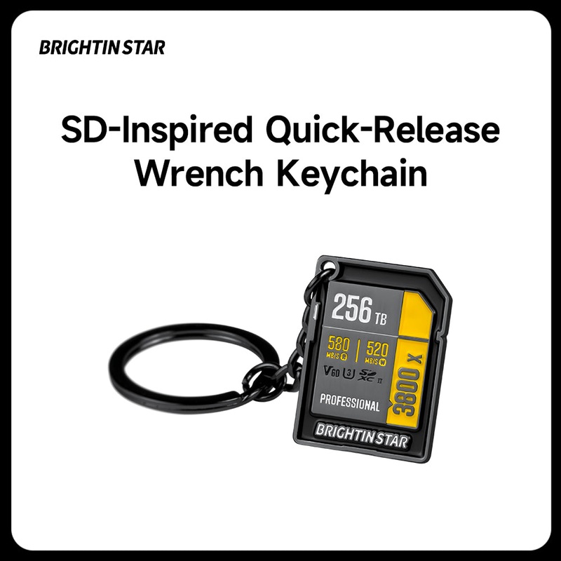 Brightin Star SD-Inspired Quick-Release Wrench Keychain