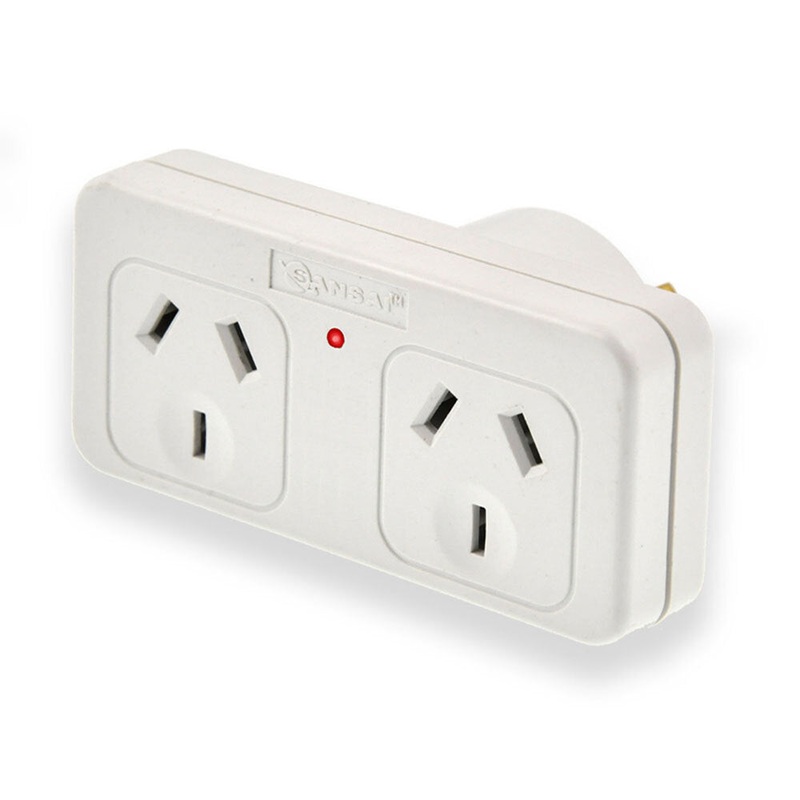 Sansai Double Adaptor  Left KG Super Store