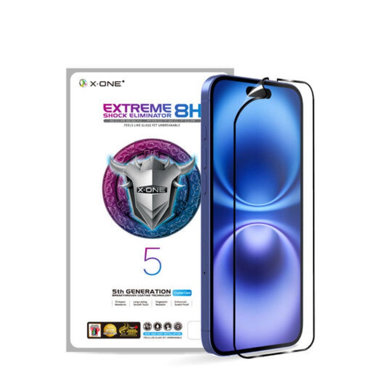 X.One Extreme Shock Hybrid Polymer Impact Screen Protector – iPhone XR/11 (Transparent) Exyon