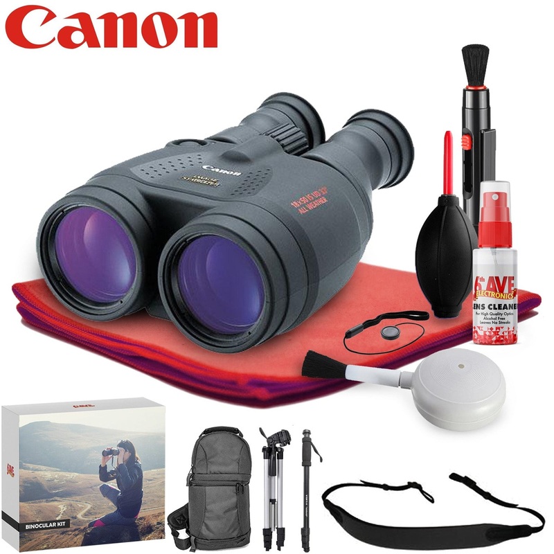 Canon 18×50 IS Image Stabilized Binocular  – Exclusive Outdoors Binoculars Kit