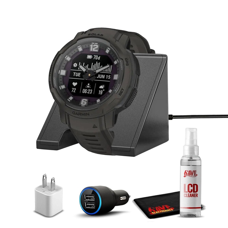 Garmin Instinct Crossover Solar Smartwatch with Standard Accessories