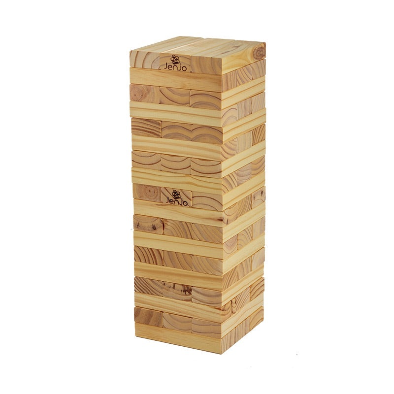 Jenjo Games 54 Piece Outdoor Giant Jenjo Wooden Block Game 54cm Jenjo Games