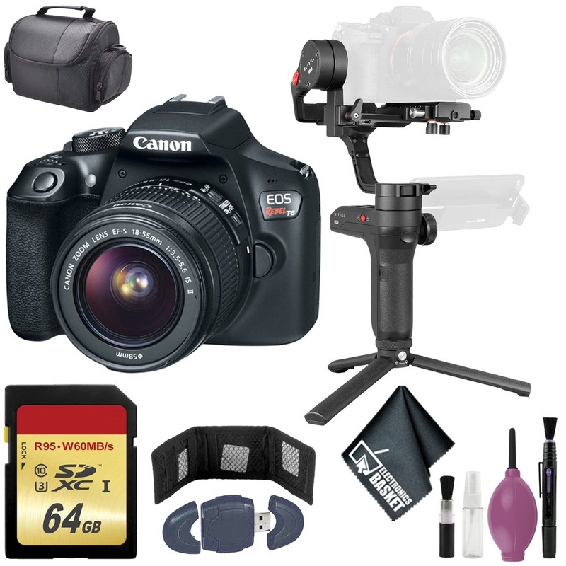 Zhiyun-Tech WEEBILL LAB Handheld Stabilizer – Canon EOS Rebel T6 18-55 DC III Kit – 64GB Case