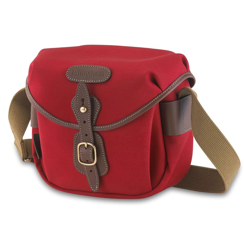Billingham Hadley Digital Camera Bag Burgundy Canvas / Chocolate Leather