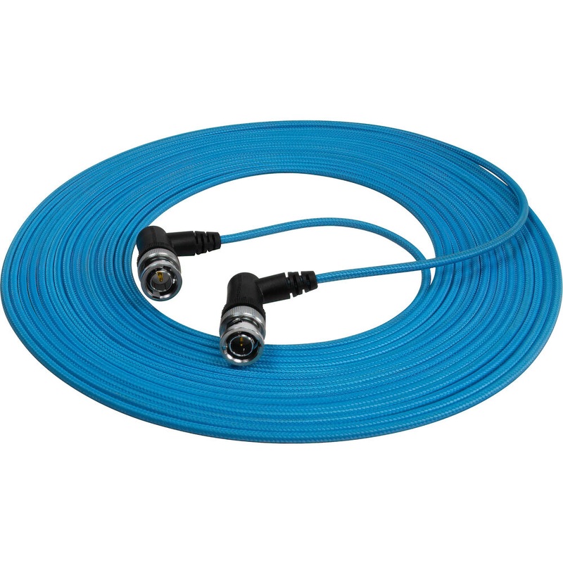 Kondor Blue Ultra-Thin 6G-SDI Right-Angle BNC Cable (25′)