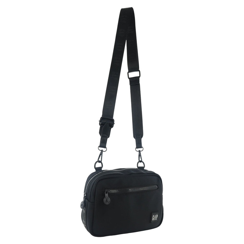 GAP Women’s Nylon Shoulder Crossbody Bag w/ Secure Zip 25x19cm Black Orquestra