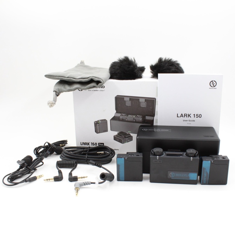 * OPEN BOX EXCELLENT * Hollyland LARK 150 2-Person Compact Digital Wireless Microphone System (2.4 GHz, Black)