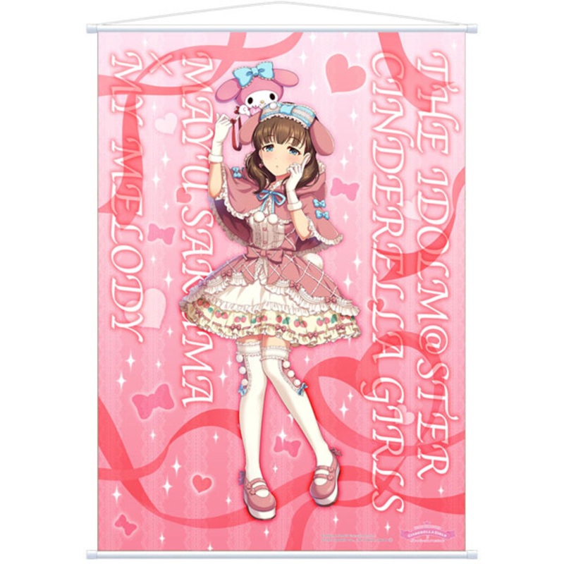 THE IDOLM@STER Cinderella Girls B2 Wall Scroll Sanrio Characters Mayu Sakuma