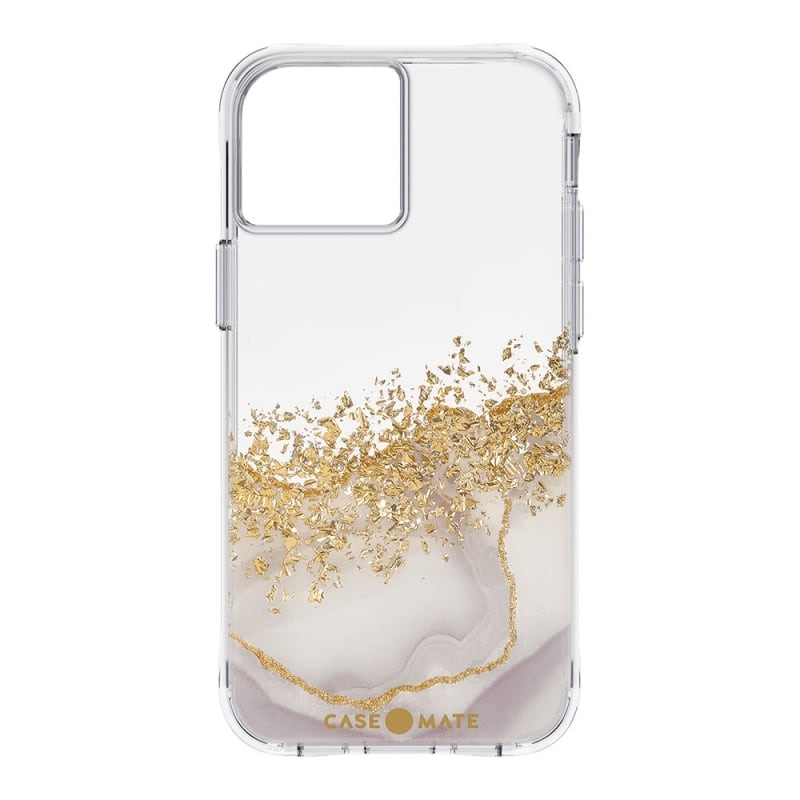 Case-Mate Karat iPhone 14 in White Marble Phonnic