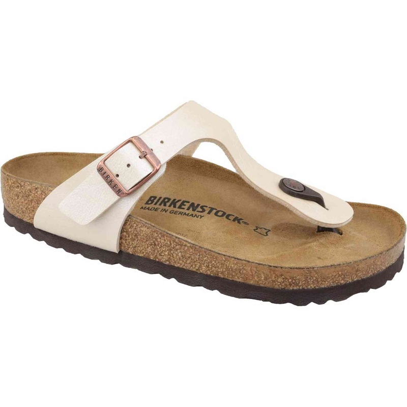 Birkenstock Women’s 943871-Off Style Gizeh Sandal, Off-White, 40