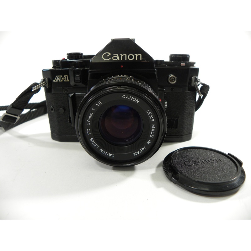 Canon A-1 35mm SLR camera w/FD 50mm f1.8