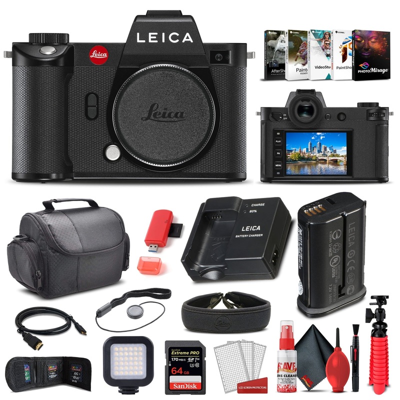 Leica SL2 Mirrorless Digital Camera (Body) (10854) Graphic Bundle