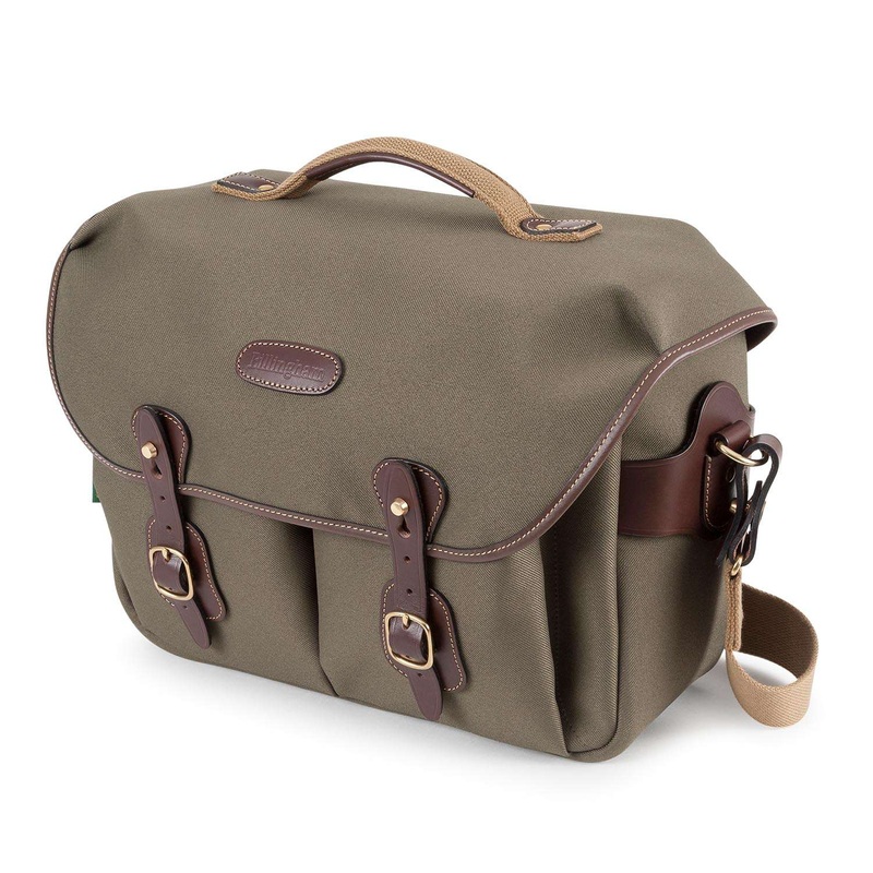 Billingham Hadley One Camera Bag – Sage Fibrenyte / Chocolate Leather (Olive Lining)