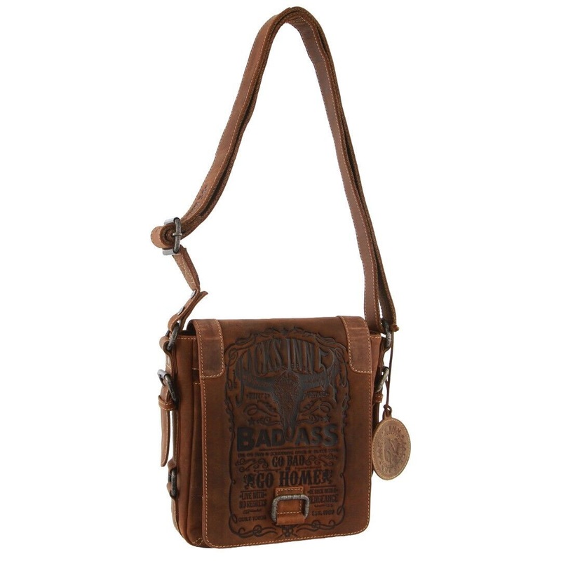 Jack’s Inn Blackthorne Brown Crazy Horse Leather Crossbody Bag (Cognac) Boutique Retailer