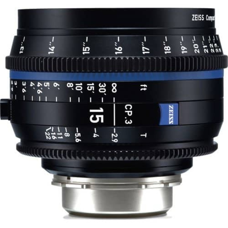 Zeiss CP.3 15mm T2.9 Feet Compact Prime Cine Lens – Canon EF Mount