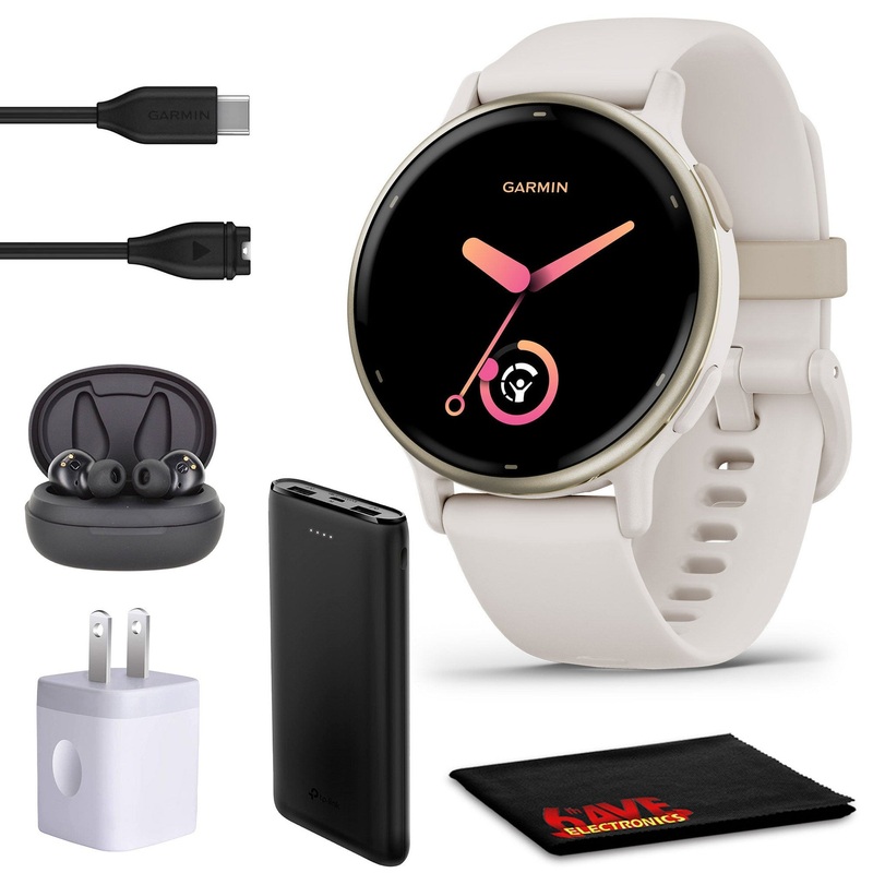 Garmin Vivoactive 5 Fitness Tracker Smart Watch For Women & Men – Ivory Case