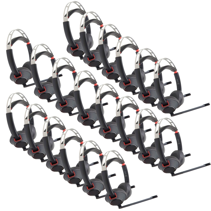 Poly Blackwire 5220 Stereo Wired Headset, Dual Ear Computer Headset with Boom Mic, USB-A, 3.5mm to Connect to PC, Mac, Tablet and Cell Phone – 20 Units