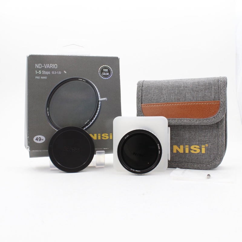 * OPEN BOX EXCELLENT * NiSi 49mm True Color ND-VARIO Pro Nano 1-5 Stop Variable Neutral Density Filter