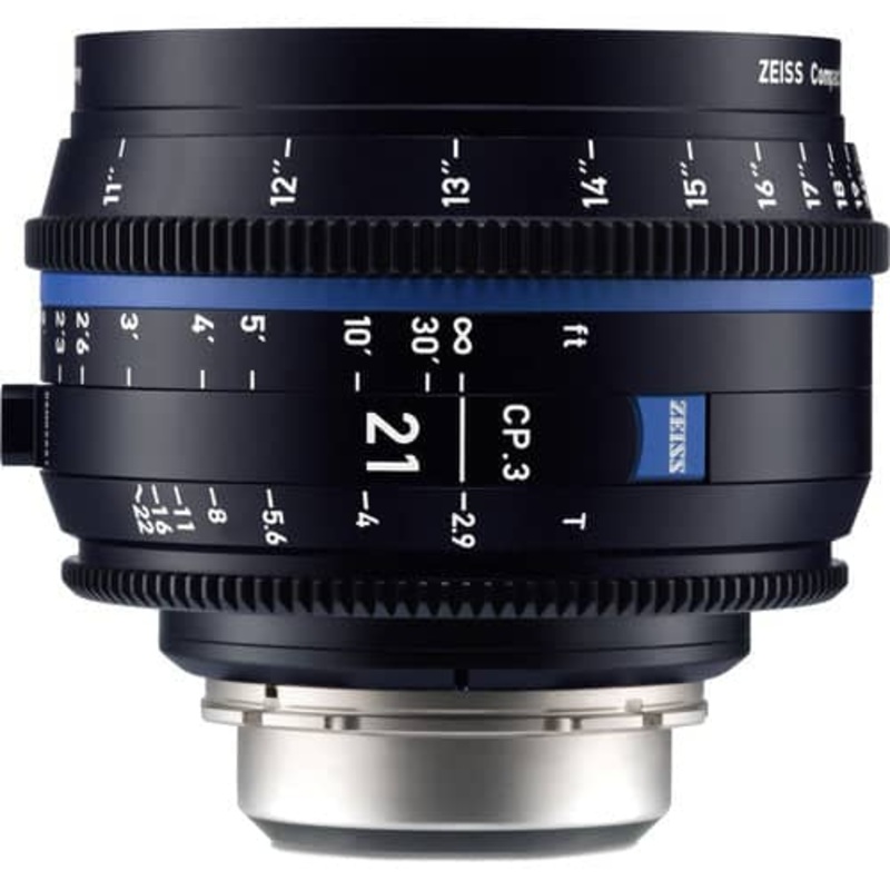 Zeiss CP.3 21mm T2.9 Feet Compact Prime Cine Lens – Canon EF Mount