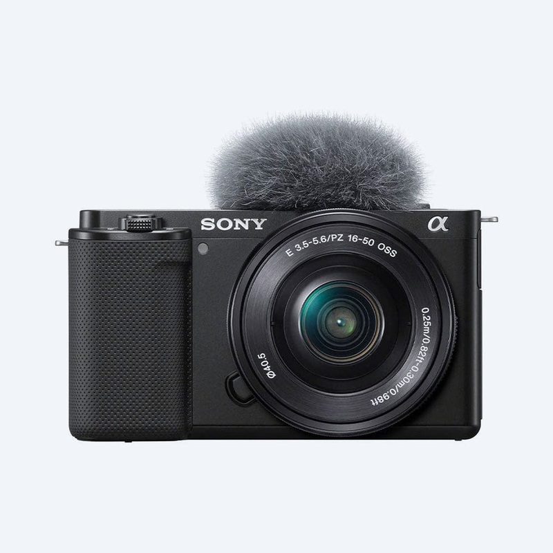 Sony ZV-E10 Interchangeable-lens vlog camera and get Grip GP-VP3, Microphone ECM-G1, Bag & 64 GB SD Card