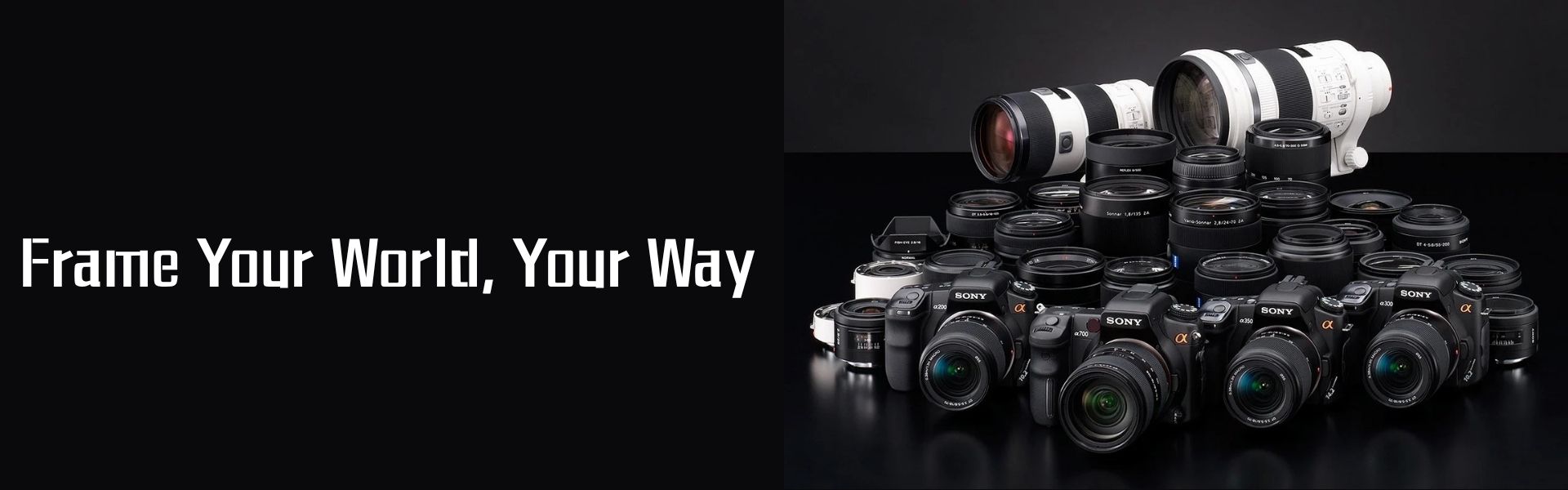 Sony Cameras & Lenses – Mirrorless, DSLR, Compact, Wide-Angle, Telephoto, Macro Options